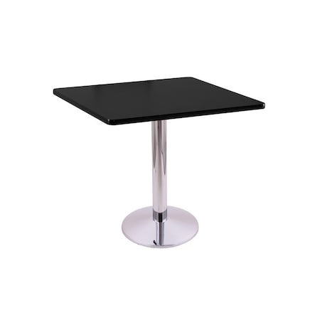 Holland Bar Stool Co 30" 214 Chrome Table, 30" x 30" Square Top 214-1630CH30SQ